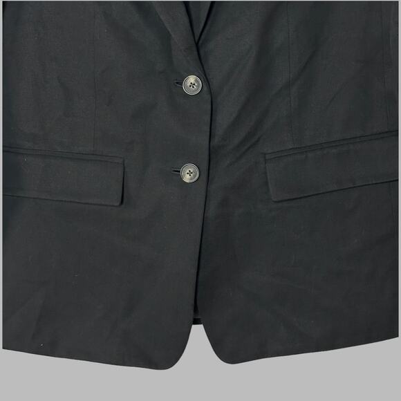 Everlane The Tencel Oversized Blazer Black 2 Button Front L/S Women's 16 NWT - Picture 6 of 12